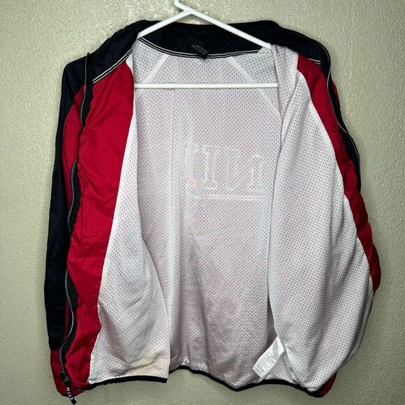 VTG NIKE 90's Full Zip Nylon Windbreaker Jacket SWOOSH Women’s S - Picture 5 of 7